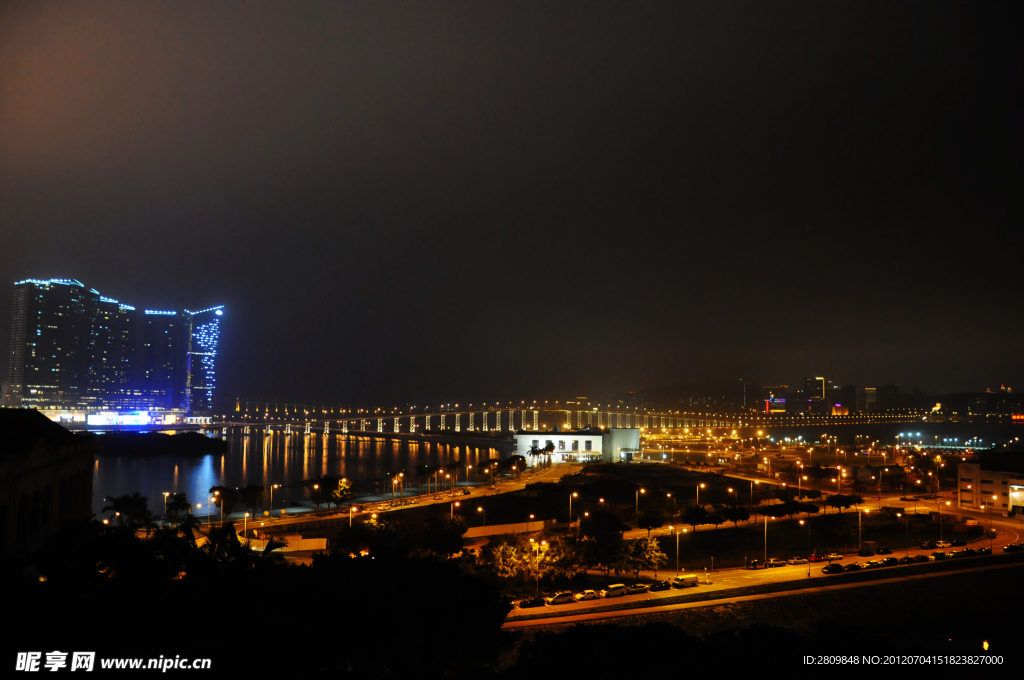 澳门大桥夜景