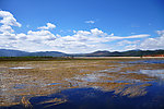 云南拉市海湖面全景