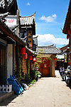 丽江束河古镇巷道