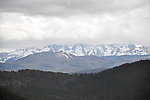 香格里拉远眺雪山