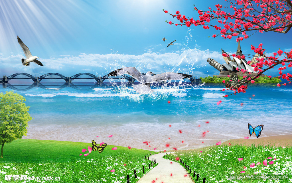 海滩风景