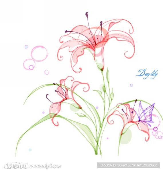 鲜花绿植背景