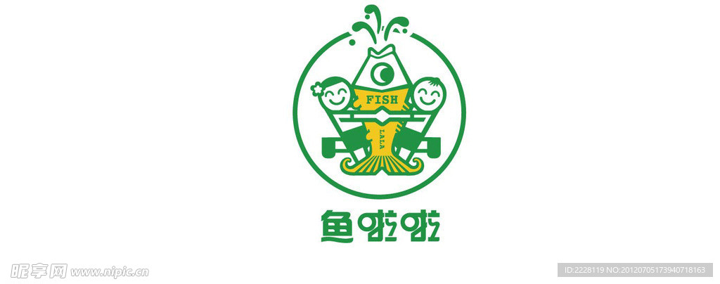 鱼啦啦快餐LOGO