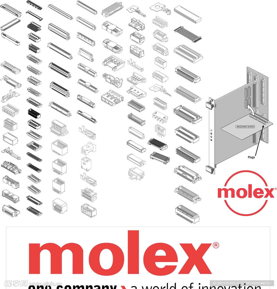 molex LOGO 产品矢量图