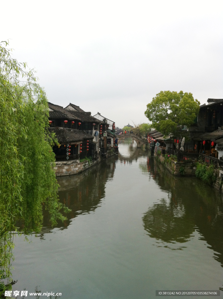 西塘临水街景