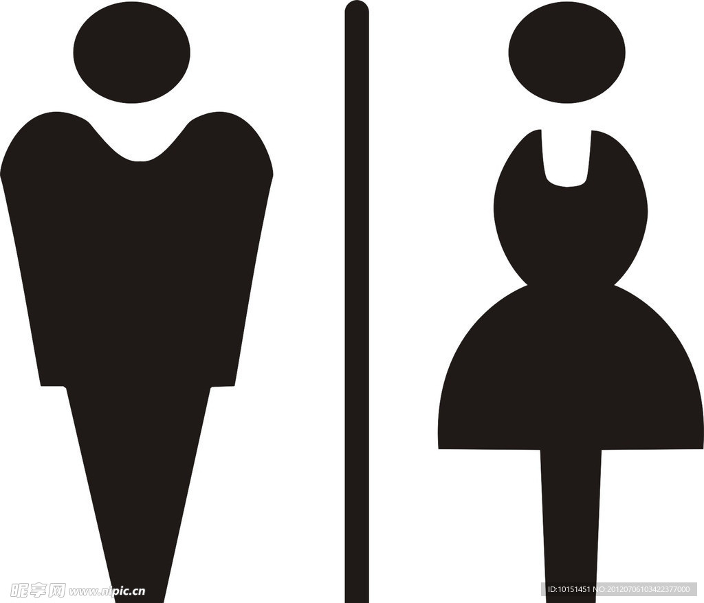 厕所男女标记