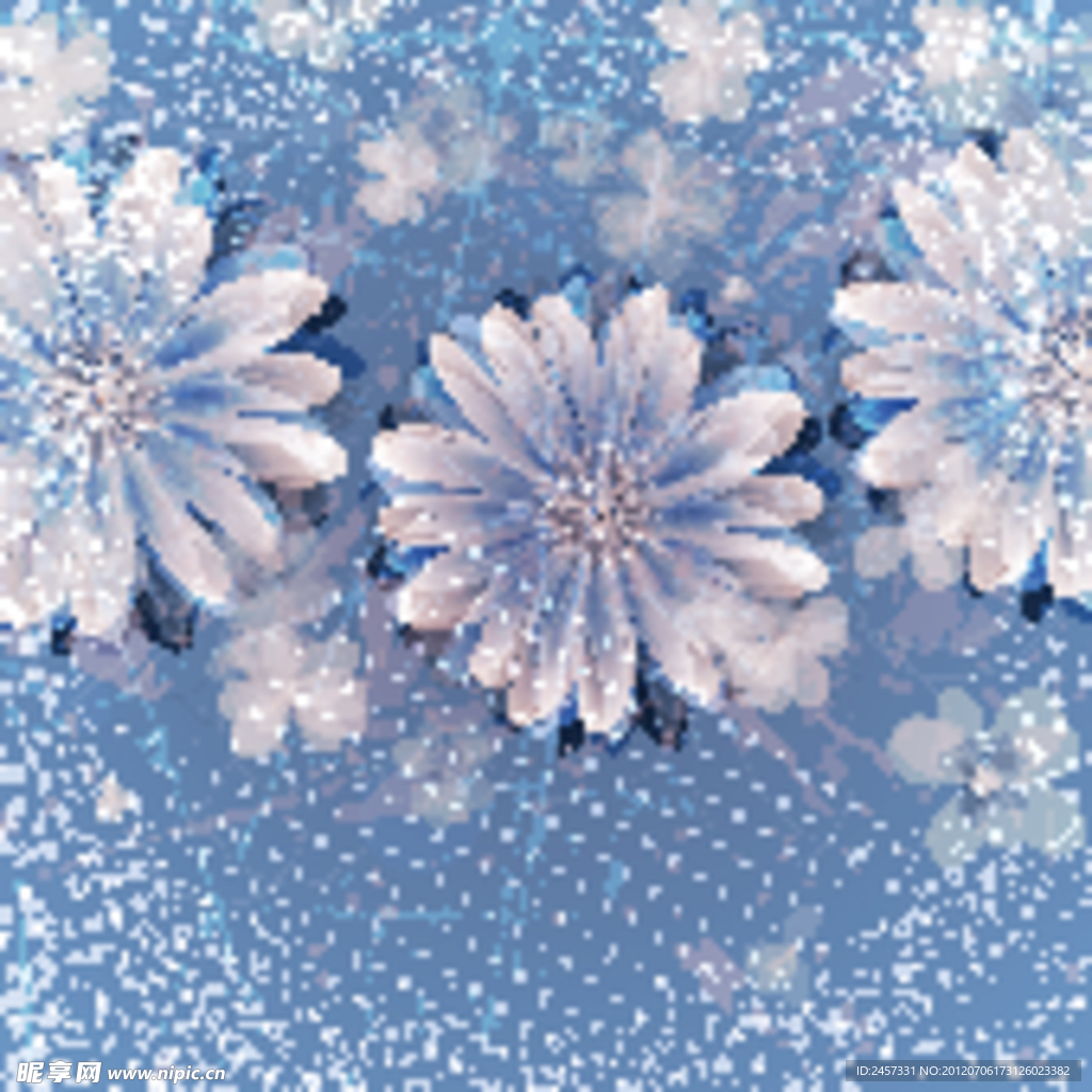 时尚梦幻花纹花朵 花卡