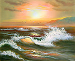 海上晚霞