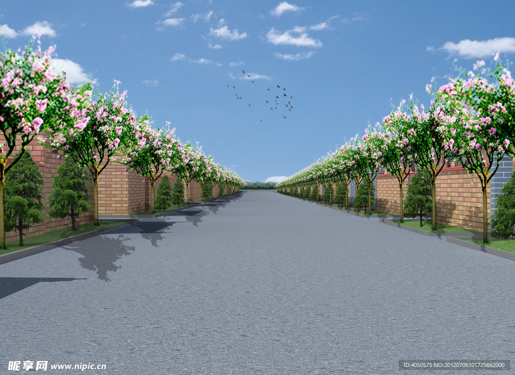 乡村道路效果图
