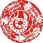 蛇年 剪纸