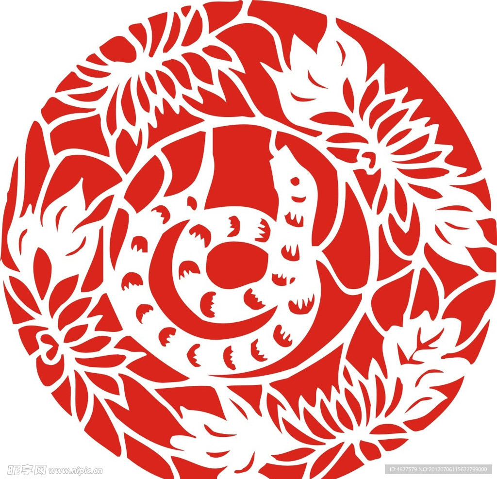 蛇年 剪纸