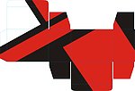 包装盒展开图模版