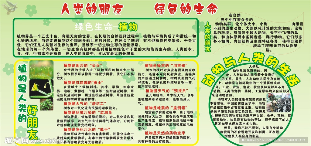 人类的朋友绿色的生命