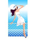夏日美女