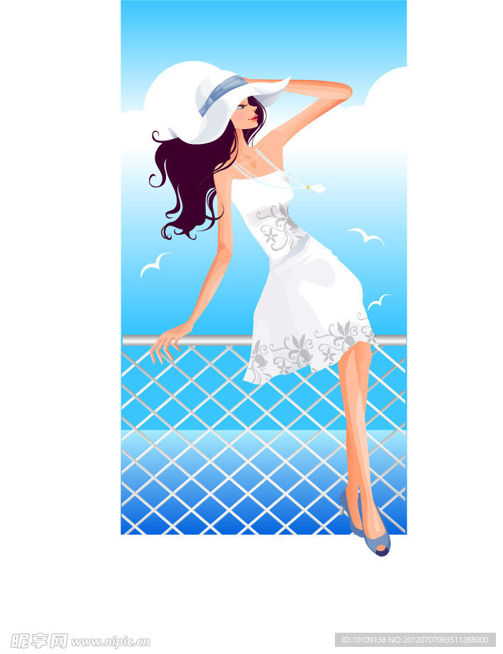 夏日美女