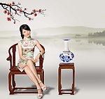 中式 旗袍美女