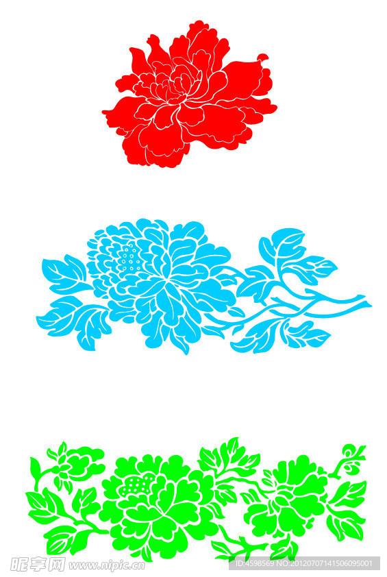 花朵线条