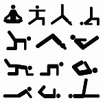 瑜伽剪影