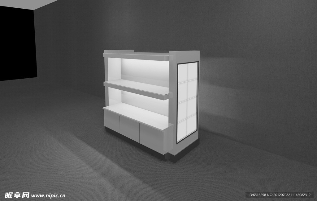 展柜柜台3D模型