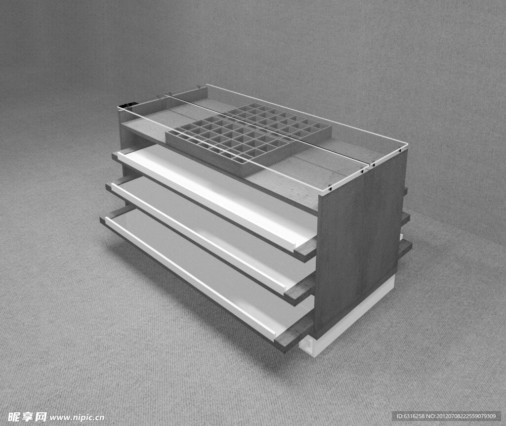 展柜柜台3D模型