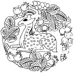 刺绣 水果 神兽