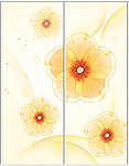花朵移门