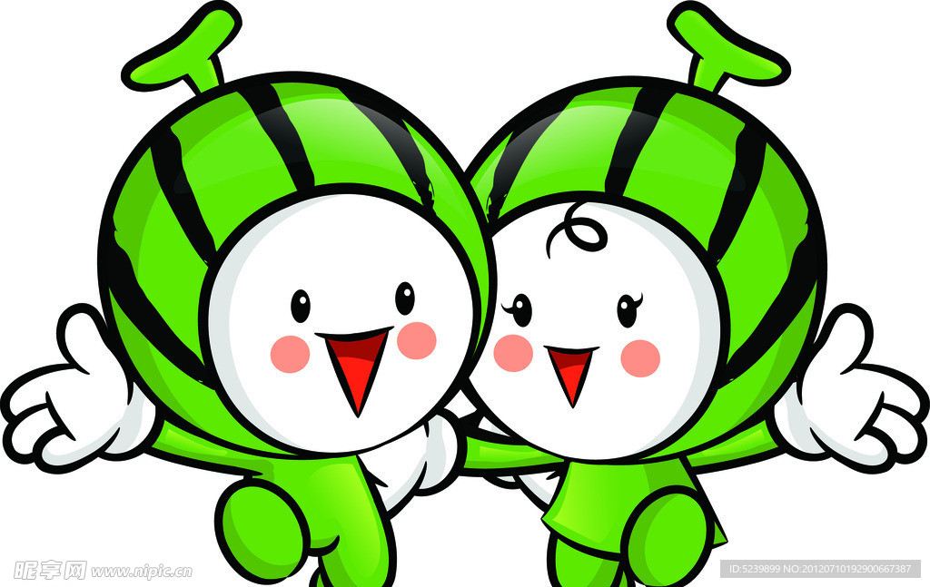 卡通西瓜形象