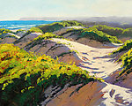 油画 海滩沙丘