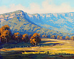 油画 山区农场