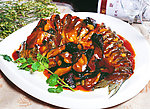 茄子烧乌江鱼