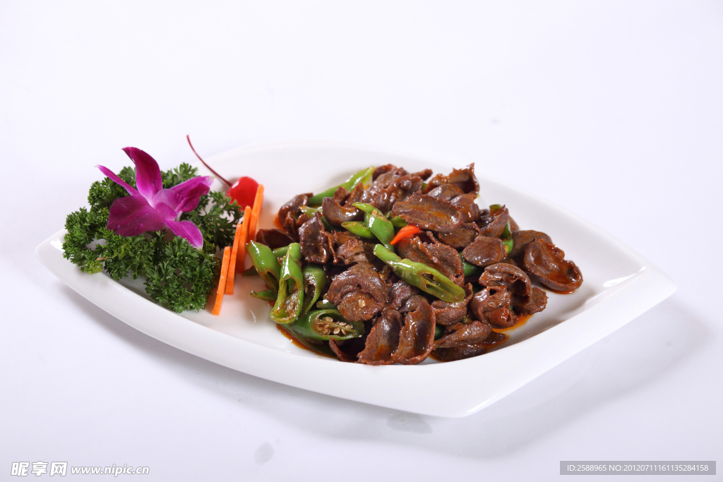 小炒鸭胗