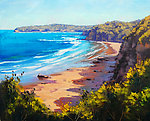 油画 海岸线