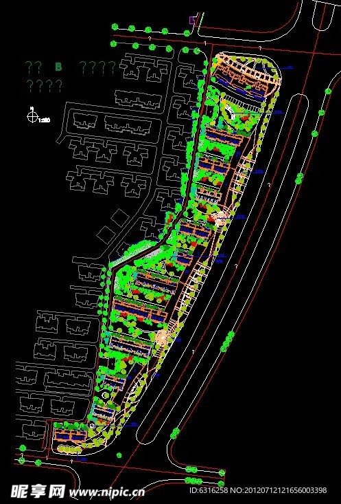 居住区CAD平面规划图