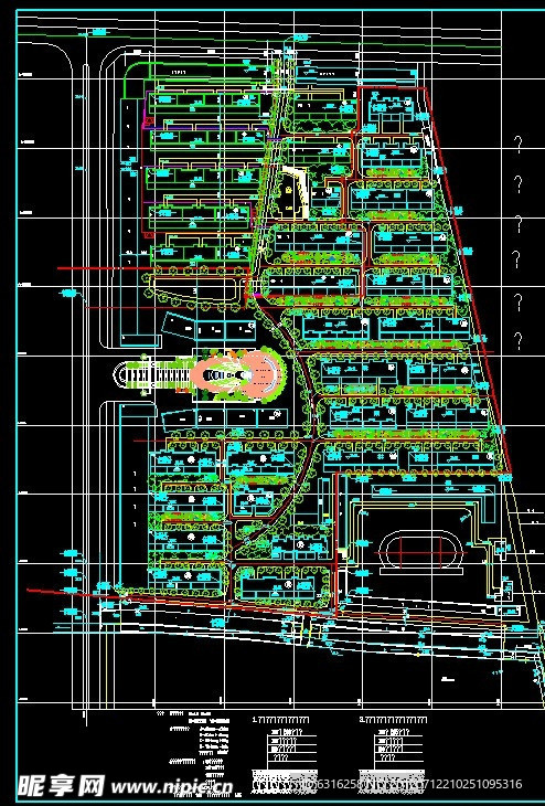 居住区CAD平面规划图