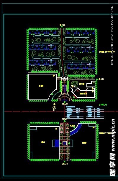 居住区CAD平面规划图