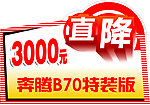 奔腾车顶牌