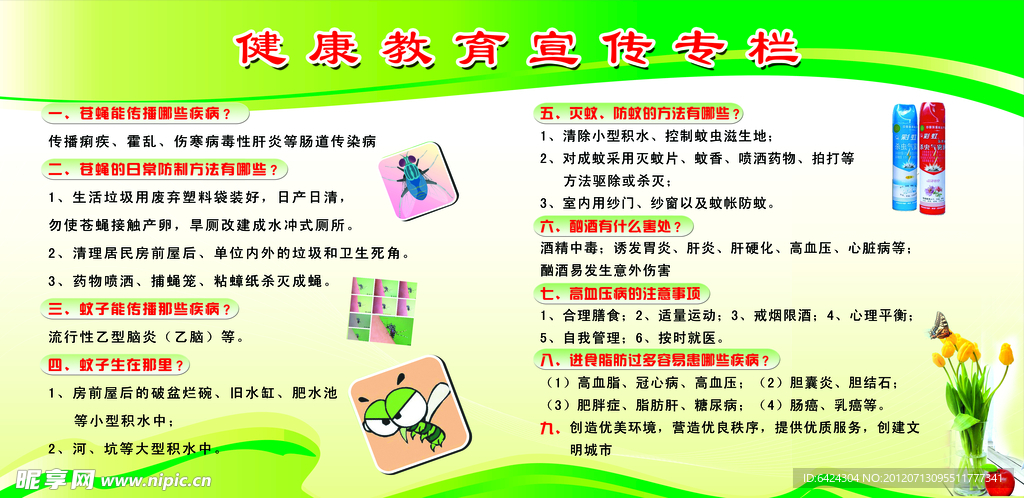 健康教育宣传专栏