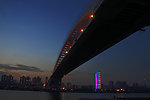 上海卢浦大桥夜景