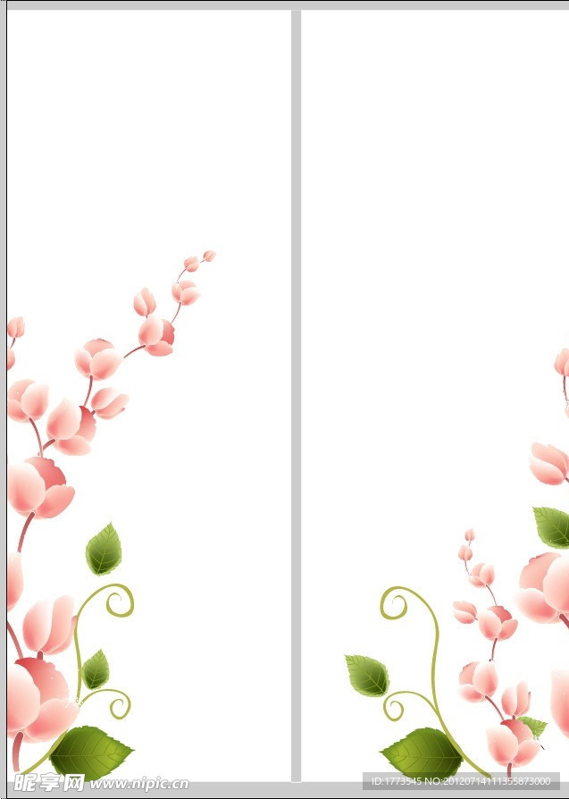 花朵移门