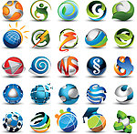 3d企业logo
