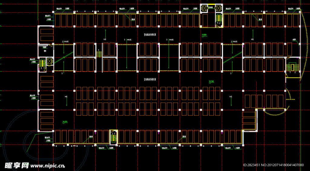 停车库 六层平面
