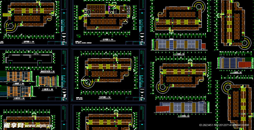 停车库 楼层平面总图