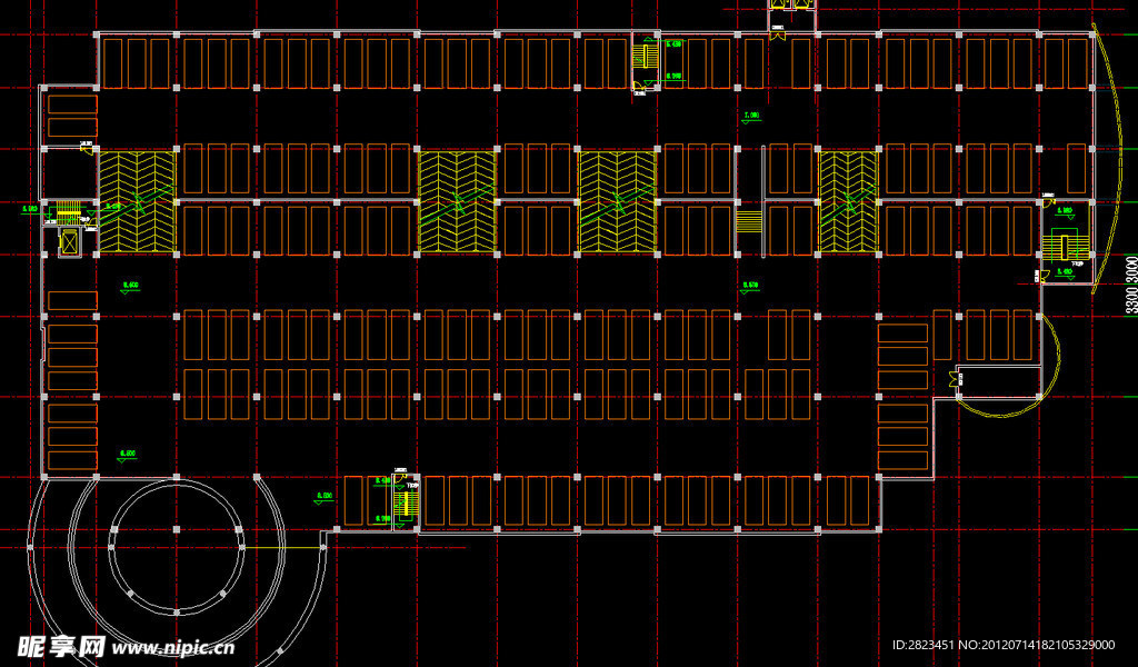 停车库 三层平面