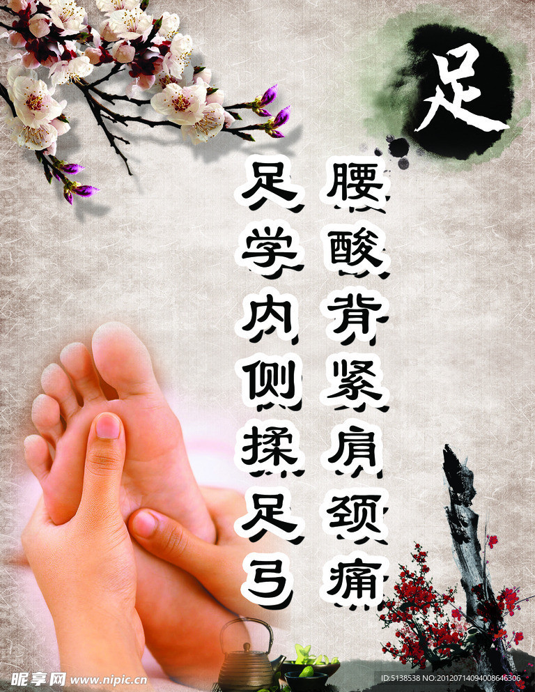 足疗展板