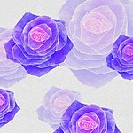 紫色玫瑰无框画