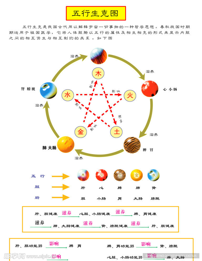 五行生克图