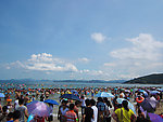 海边游泳
