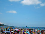 海边游泳