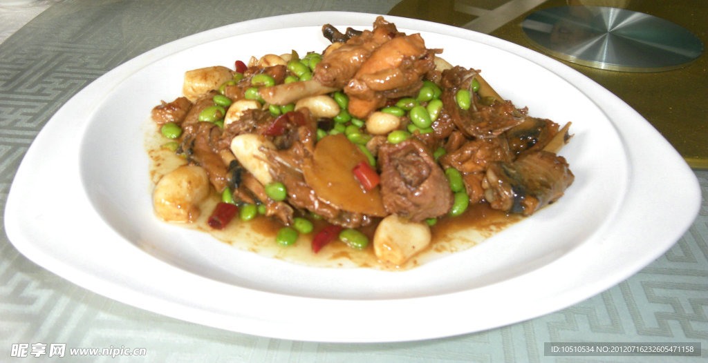 毛豆烧鸡