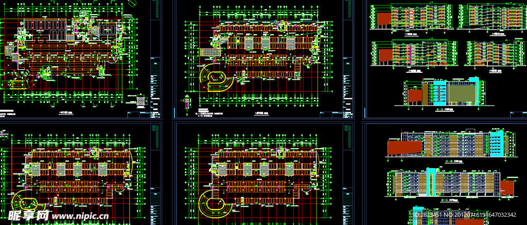停车库 楼层 立面总图